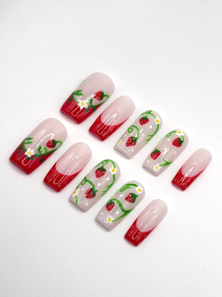 Strawberry Fields nail set